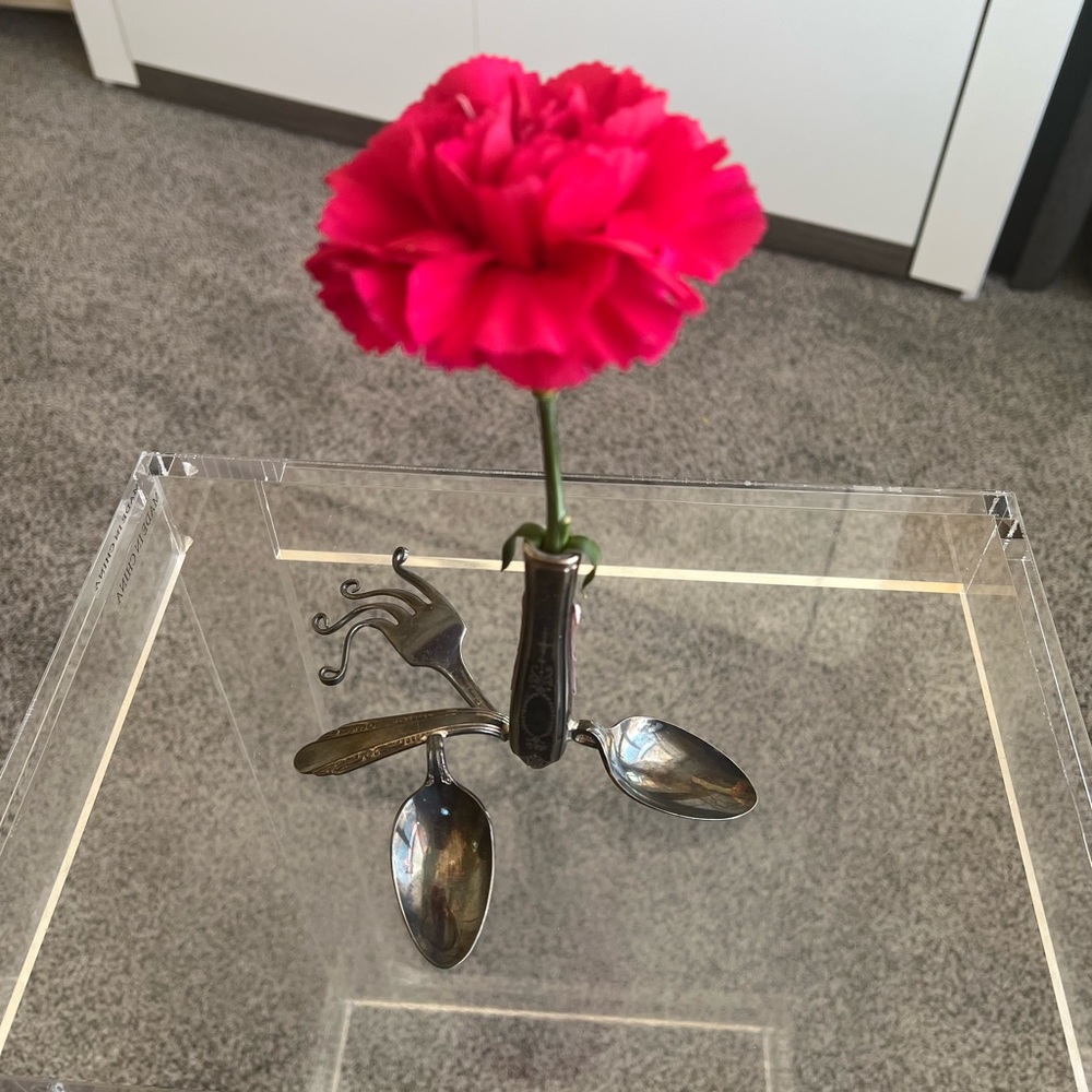 Antique silver ware bud vase - Picture 1 of 9